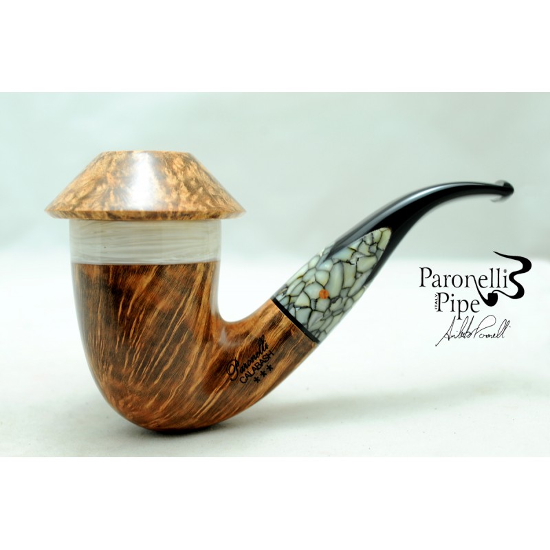 Briar pipe Paronelli CALABASH bent grade *** handmade