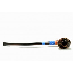 Pipa Paronelli radica semicurva churchwarden fatta a mano con doppio bocchino