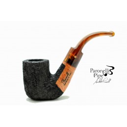 Briar pipe Paronelli hungarian bent rusticated handmade