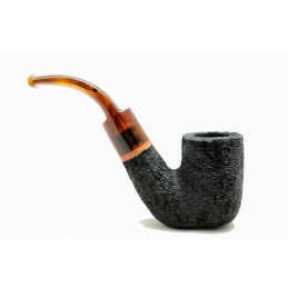 Briar pipe Paronelli hungarian bent rusticated handmade