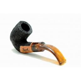 Briar pipe Paronelli hungarian bent rusticated handmade