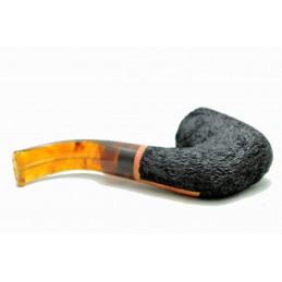 Briar pipe Paronelli hungarian bent rusticated handmade