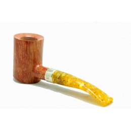 Pipa Paronelli radica cherrywood fatta a mano vera argento