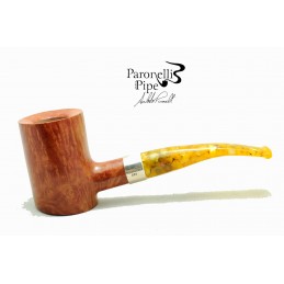 Pipa Paronelli radica cherrywood fatta a mano vera argento