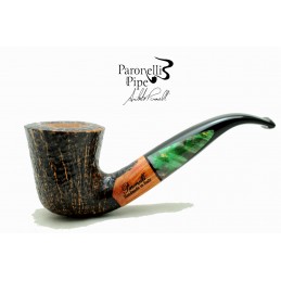 Briar pipe Paronelli bent sandblast handmade