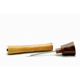 Pipe tamper two section Paronelli olive wood handmade