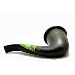 Bog Oak 5000 years pipe Paronelli CALABASH bent handmade