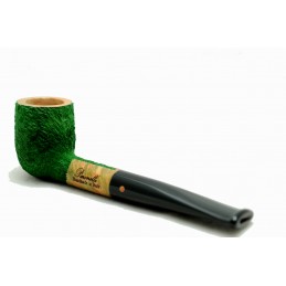 Kit my first briar pipe Paronelli billiard rusticated forest green