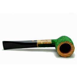 Kit my first briar pipe Paronelli billiard rusticated forest green