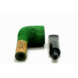 Kit my first briar pipe Paronelli billiard rusticated forest green