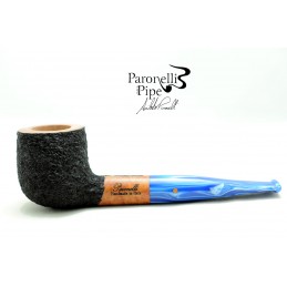 Briar pipe Paronelli pot 9mm rusticated handmade