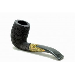 Bog Oak 5000 years pipe Paronelli half bent handmade