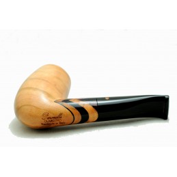 Olive wood pipe Paronelli half bent handmade