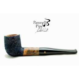 Kit my first briar pipe Paronelli billiard rusticated night blue