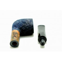 Kit my first briar pipe Paronelli billiard rusticated night blue