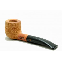 Briar pipe Paronelli half bent rusticated natural handmade