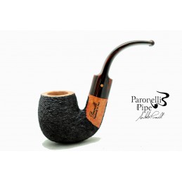 Briar pipe Paronelli bent oom paul rusticated handmade