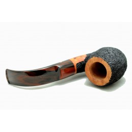 Briar pipe Paronelli bent oom paul rusticated handmade