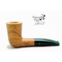 Wild olive wood pipe Paronelli REVERSE freehand handmade