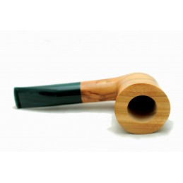 Wild olive wood pipe Paronelli REVERSE freehand handmade