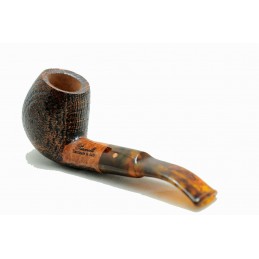 Briar pipe Paronelli half bent sandblast handmade