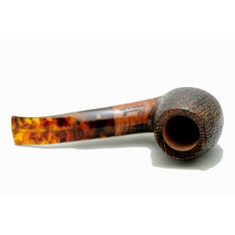 Briar pipe Paronelli half bent sandblast handmade