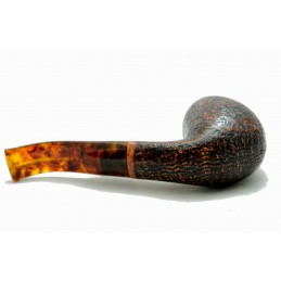 Briar pipe Paronelli half bent sandblast handmade