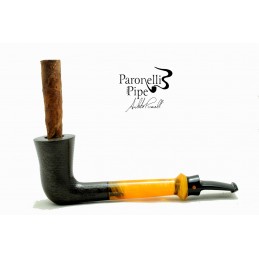 Bog Oak 5000 years pipe Paronelli Toscano handmade