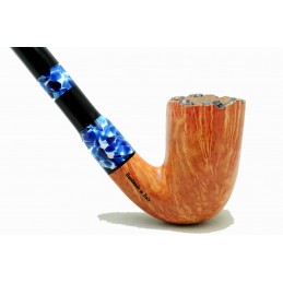 Briar pipe Paronelli bent churchwarden handmade with double mouthpiece