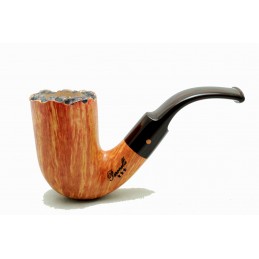 Briar pipe Paronelli bent churchwarden handmade with double mouthpiece