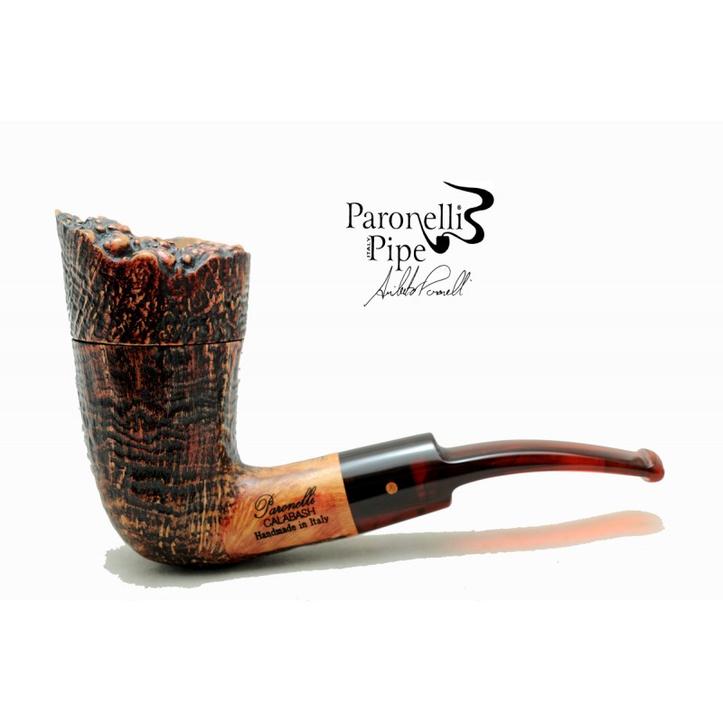 Briar pipe Paronelli CALABASH sandblast handmade