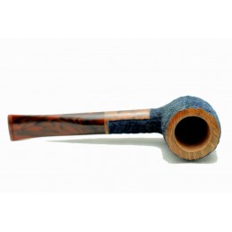 Pipa Paronelli radica billiard 9mm rusticata night blue fatta a mano