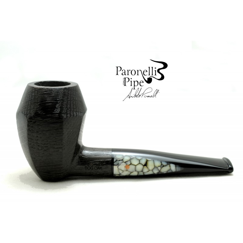 Bog Oak 5000 years pipe Paronelli freehand handmade