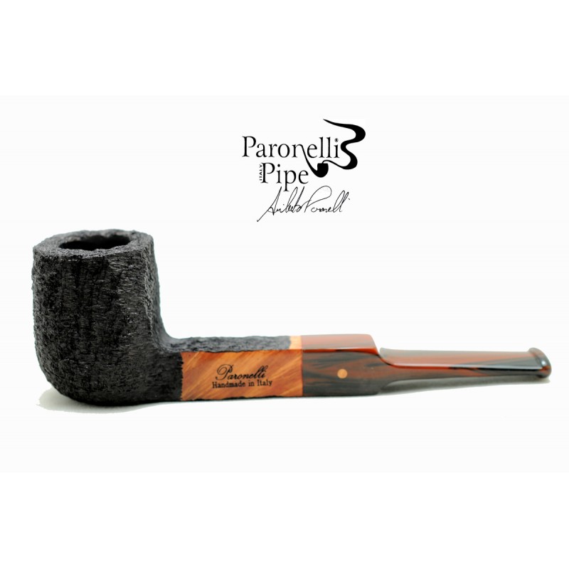 Briar pipe Paronelli billiard panel rusticated handmade