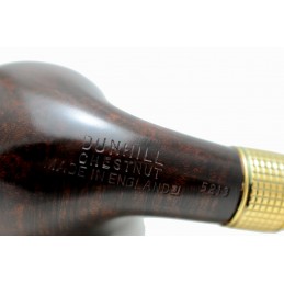 Dunhill pipe Chestnut 5213 gold ring year 1991 by Paronelli Pipe