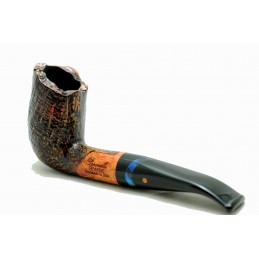 Briar pipe Paronelli REVERSE half bent sandblast handmade