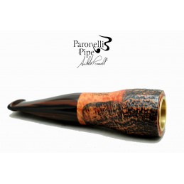 Briar pipe Paronelli SPINNLINE calabash reverse sandblast dark