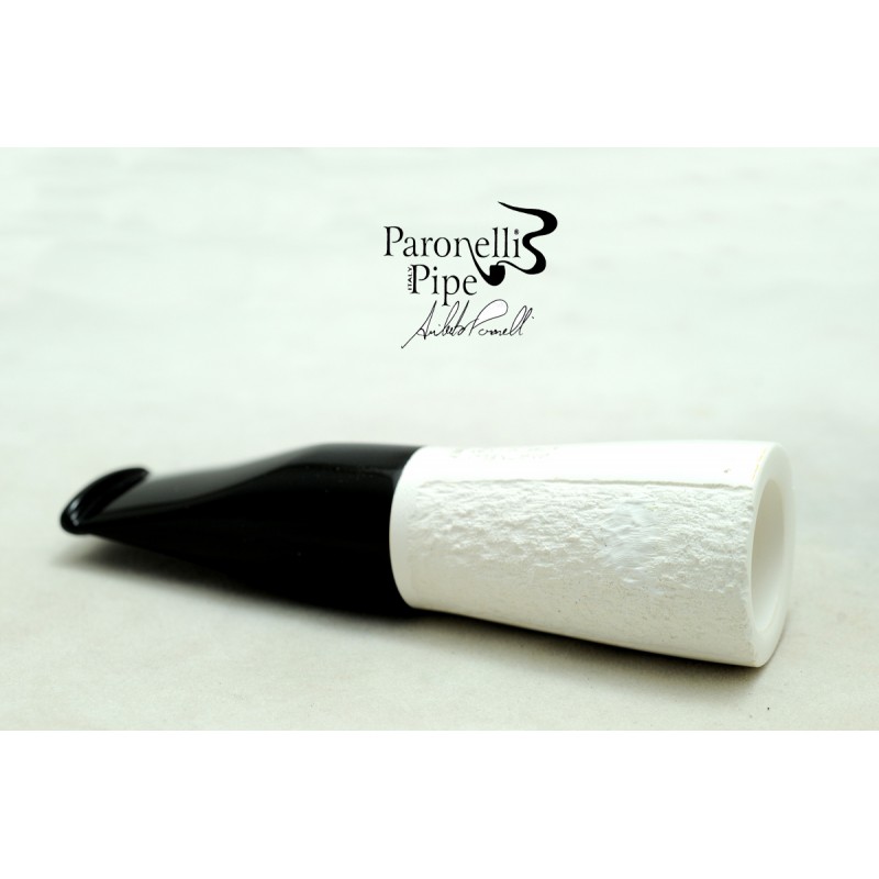 Meerschaum pipe Paronelli SPINNLINE half rusticated