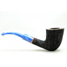 Briar pipe Paronelli half bent freehand rusticated handmade