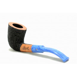 Briar pipe Paronelli half bent freehand rusticated handmade