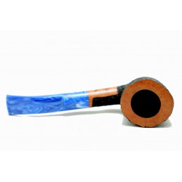 Briar pipe Paronelli half bent freehand rusticated handmade