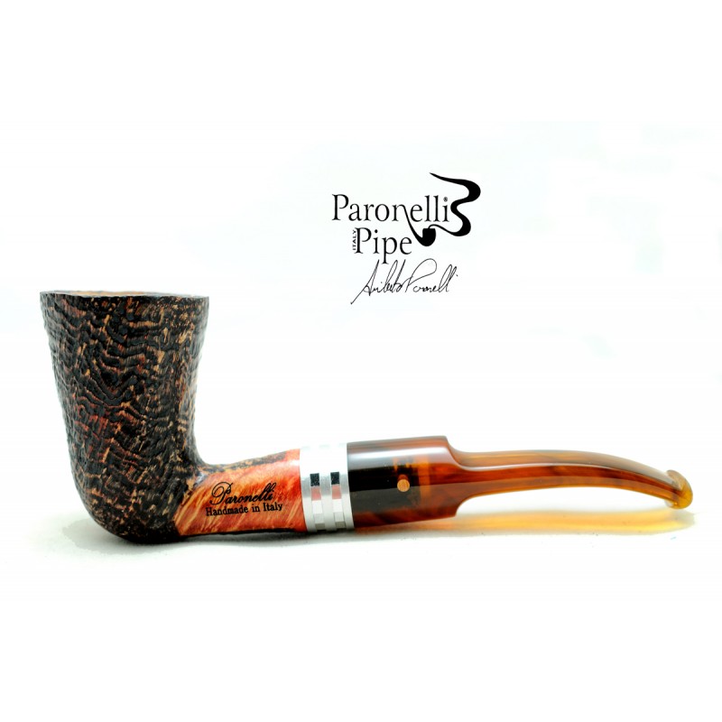 Briar pipe Paronelli freehand sandblast handmade