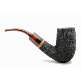 Briar pipe Paronelli REVERSE rusticated handmade