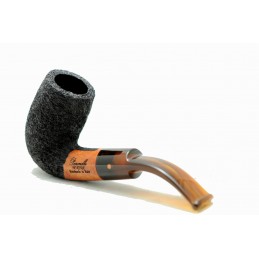 Briar pipe Paronelli REVERSE rusticated handmade