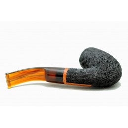 Briar pipe Paronelli REVERSE rusticated handmade