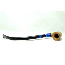 Briar pipe Paronelli bent churchwarden handmade with double mouthpiece