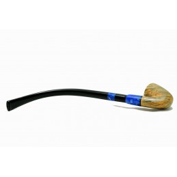 Briar pipe Paronelli bent churchwarden handmade with double mouthpiece