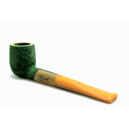 Kit my first briar pipe Paronelli billiard rusticated forest green