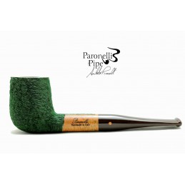 Briar pipe Paronelli billiard rusticated green handmade