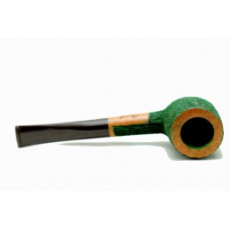 Briar pipe Paronelli billiard rusticated green handmade